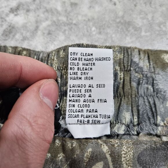 Vintage Sag Harbor Skirt Size Large Midi Abstract Retro Shell Button Hippy - Picture 8 of 10